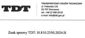 „POJAZD NOWY” – NAJNOWSZE STANOWISKO TDT